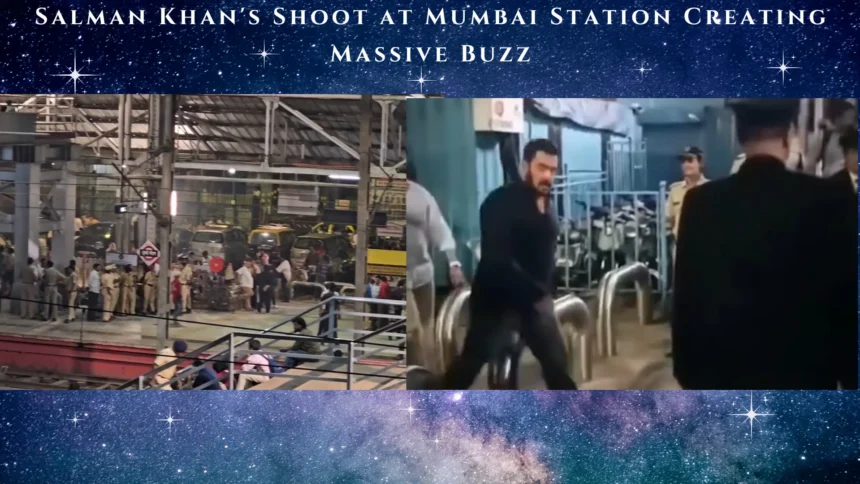 Salman Khan's Shoot at Mumbai Station