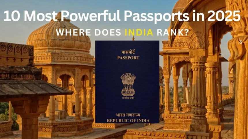 10 Most Powerful Passports in 2025: Where Does India Rank