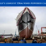 The world’s longest 136m wind-powered cargo ship