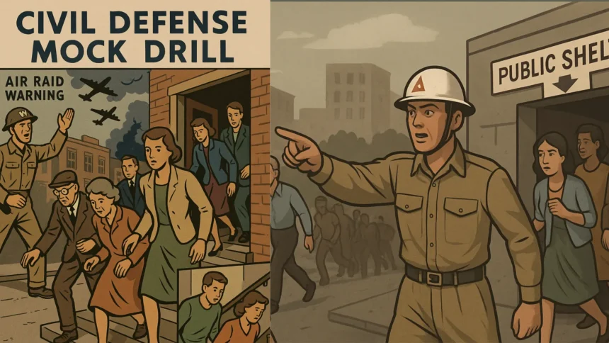244-District Civil Defense Mock Drill