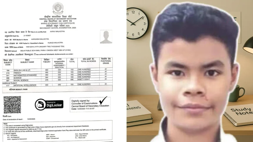 CBSE Class 10 Topper 2025