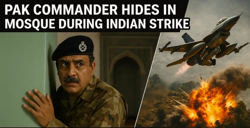 Pak Commander Flees to Mosque Amid Precision Indian Strike