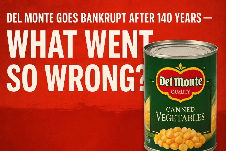Del Monte Goes Bankrupt After 140 Years
