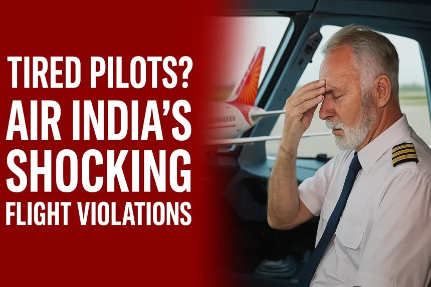 Tired pilots on Air India flights spark DGCA warnings over shocking flight violations, raising major safety concerns for passengers.