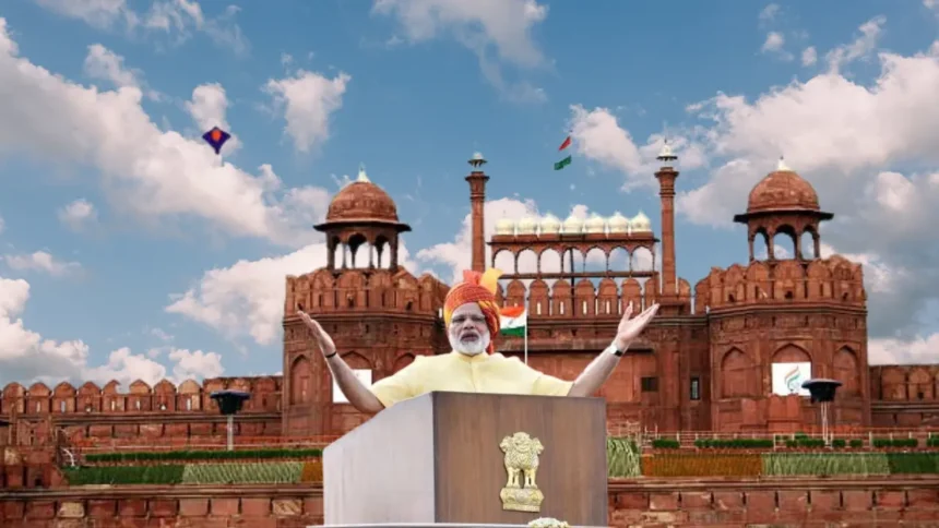 PM addressing public from Red Fort on Independence Day